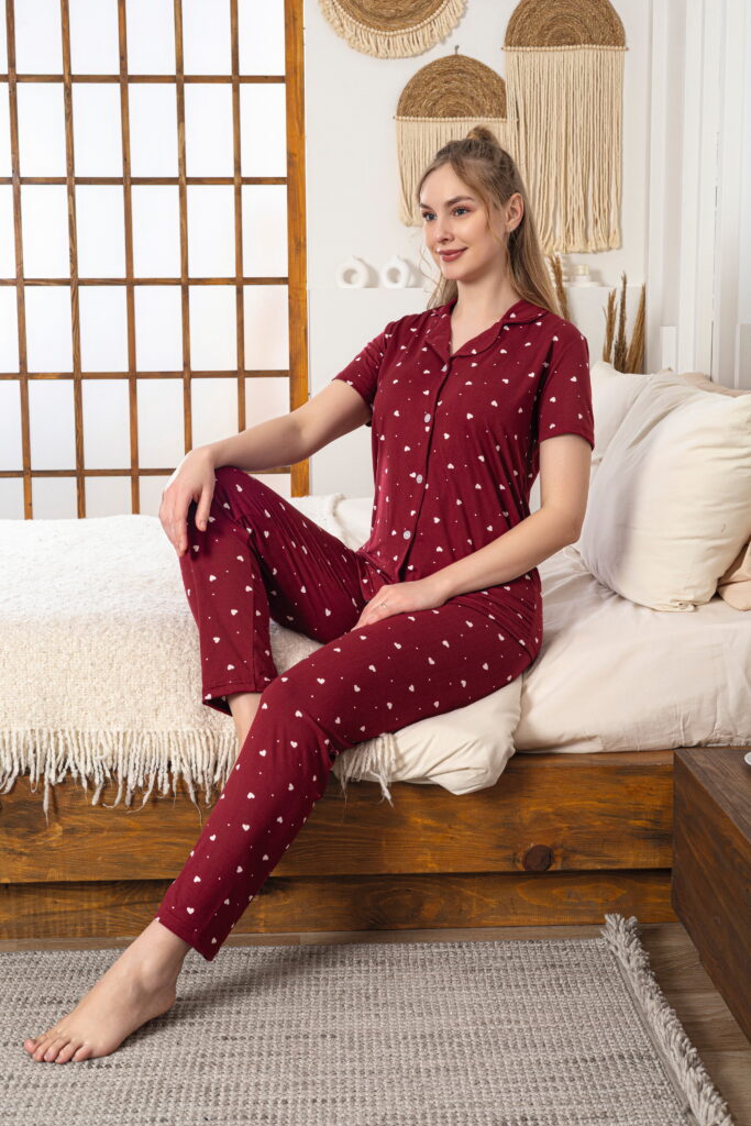 kalpli pijama takımı